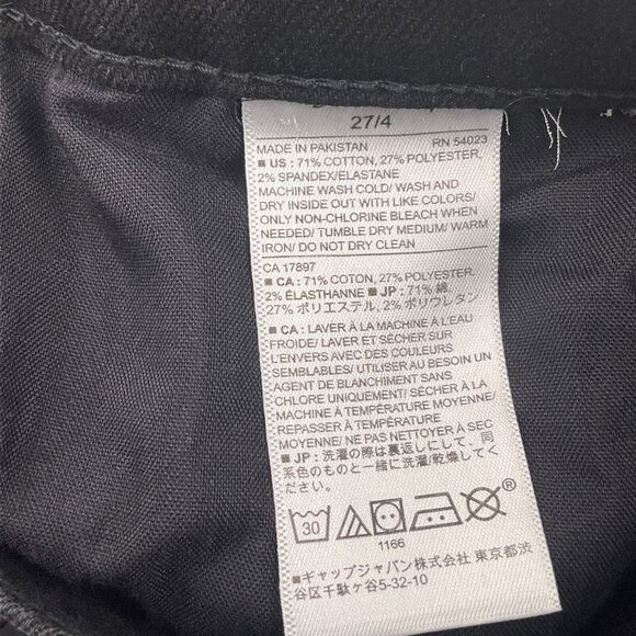 Banana Republic Jeans Women 27/4 28Wx28LBlack High Rise Skinny Denim NWT - Picture 6 of 12